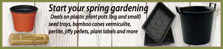Everything for Gardens - Fertlisers, Pots, Bamboo Canes, Weed Control etc